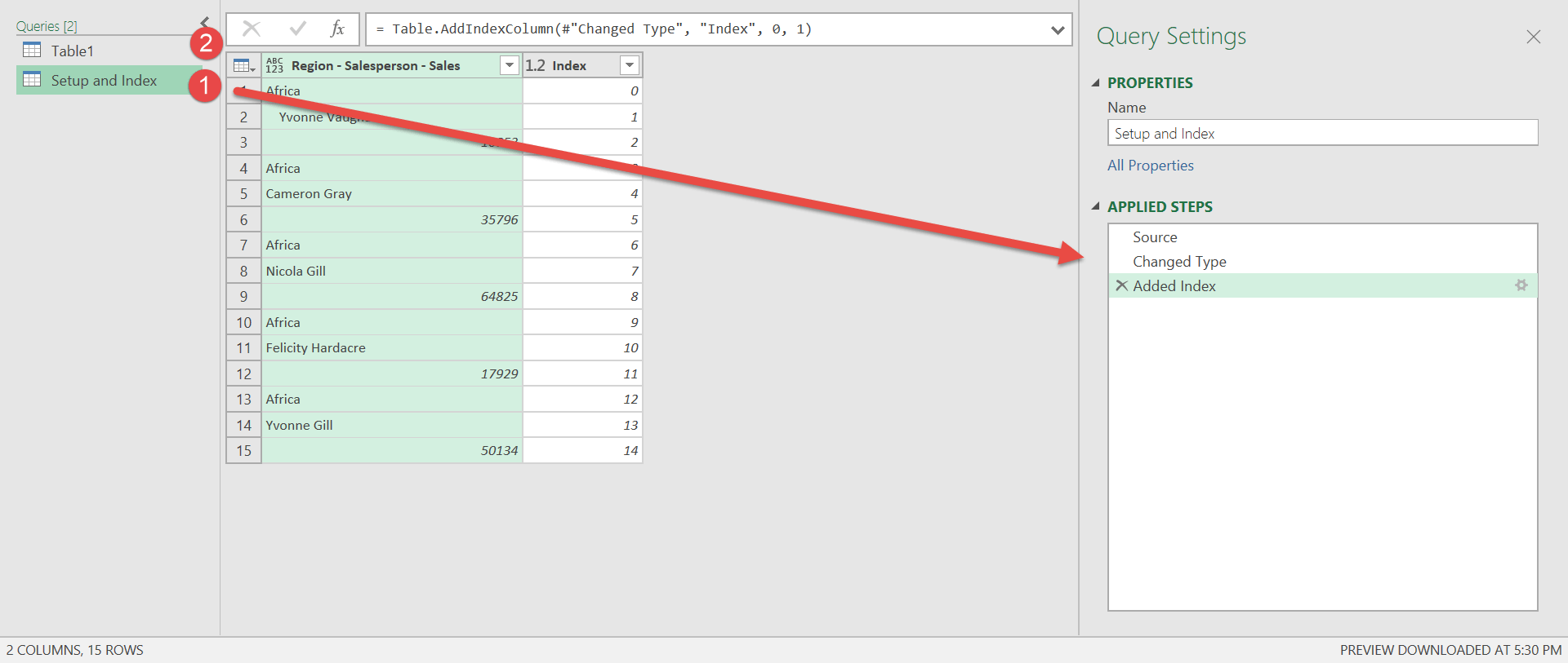 Split a Query into Two Parts in Power Query