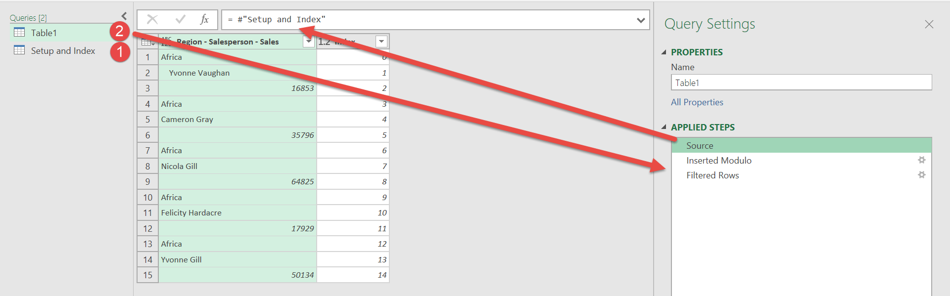 Split a Query into Two Parts in Power Query