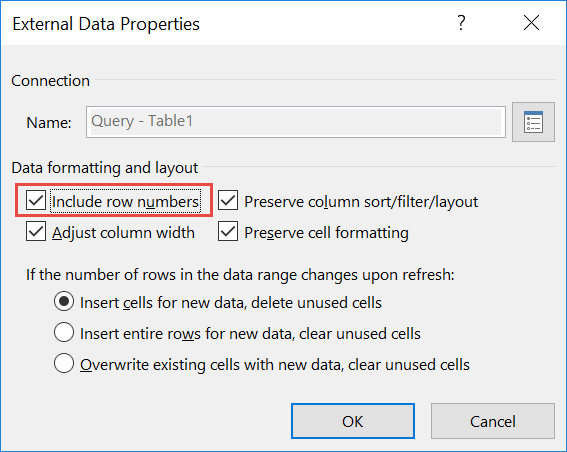 Add a Row Index to a Loaded Query Using Power Query