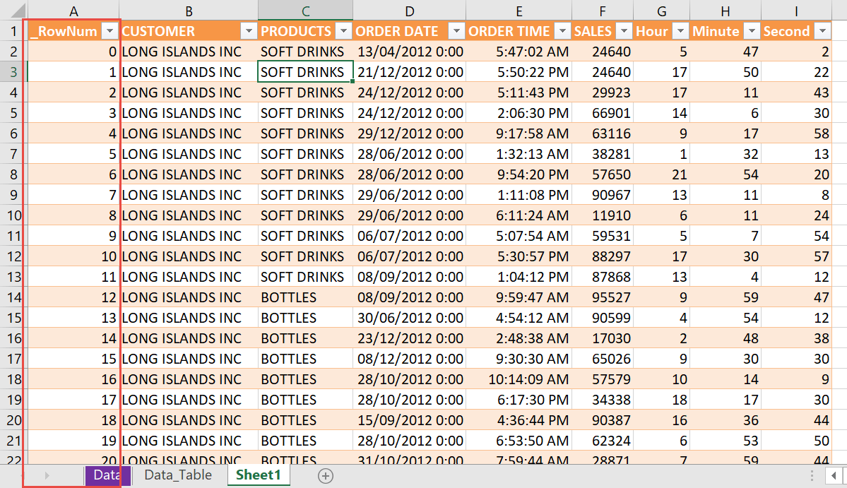Add a Row Index to a Loaded Query