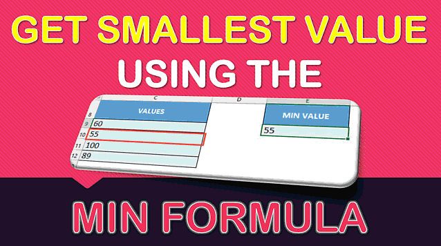 MIN Formula in Excel