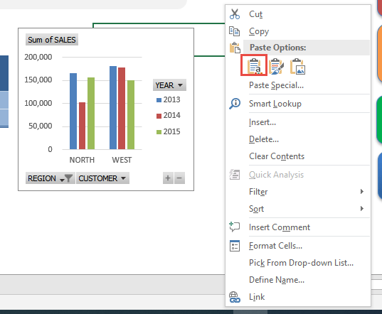 Copy a Pivot Chart