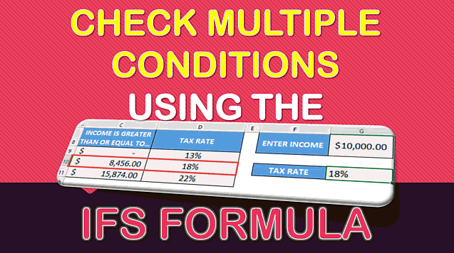IFS Formula in Excel