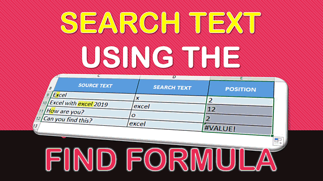 FIND Formula in Excel