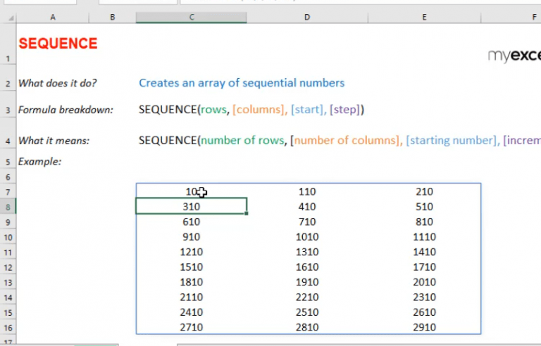 sequence-formula-in-excel-myexcelonline