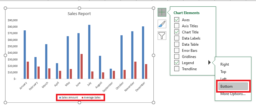 How to make a column chart in excel