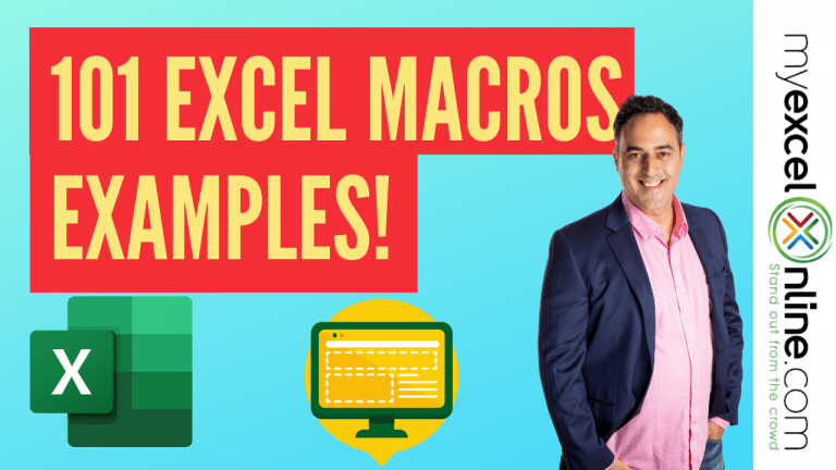 101 Excel Macros Examples | MyExcelOnline