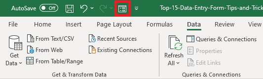 11 Excel Data Entry Form Tips and Tricks | MyExcelOnline