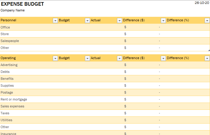 Excel-VBA : Budget Familial ou personnel 