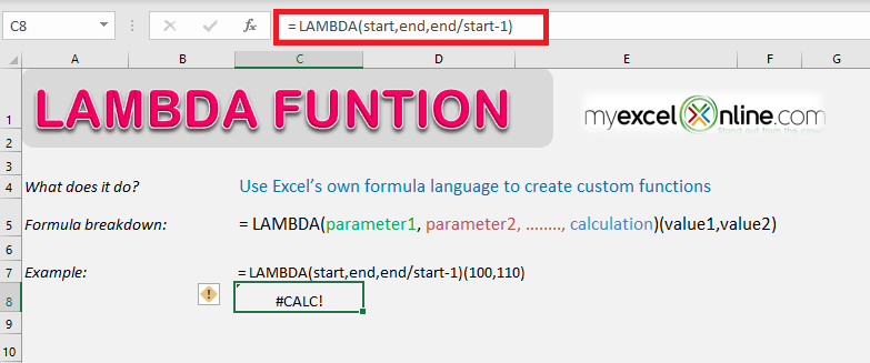 LAMBDA Function in Excel - Create Custom Functions in Excel | MyExcelOnline