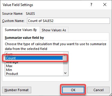 Change Sum View in Label Areas