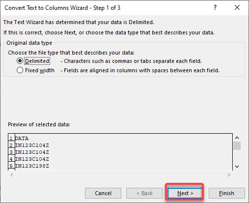 Clean Data Set for Pivot Table