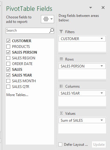 Excel Pivot Table Field List - Activate, move, resize & layout