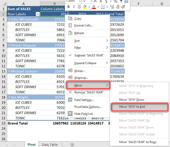 Move and Remove Fields and Items in Excel Pivot Tables