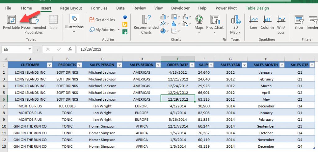 Prepare Data for Excel Pivot Tables | MyExcelOnline