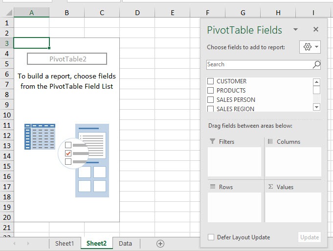 Prepare Data for Excel Pivot Tables