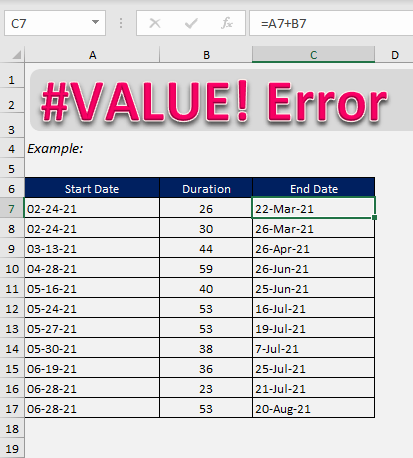How to fix the #VALUE error in Excel formulas | MyExcelOnline