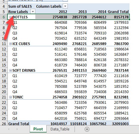Select & Format Fields in Excel Pivot Tables