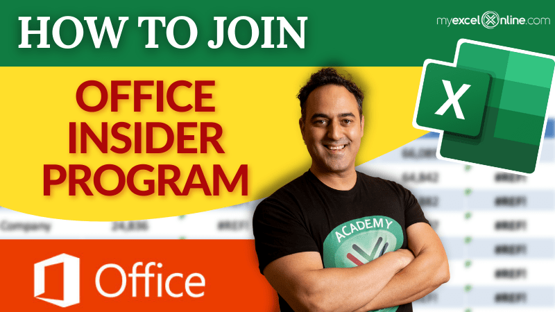 How to Join Microsoft Office Insider Program | MyExcelOnline
