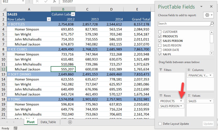 how to create multiple subtotals in excel