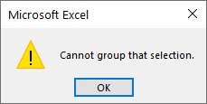 Errors when grouping by dates