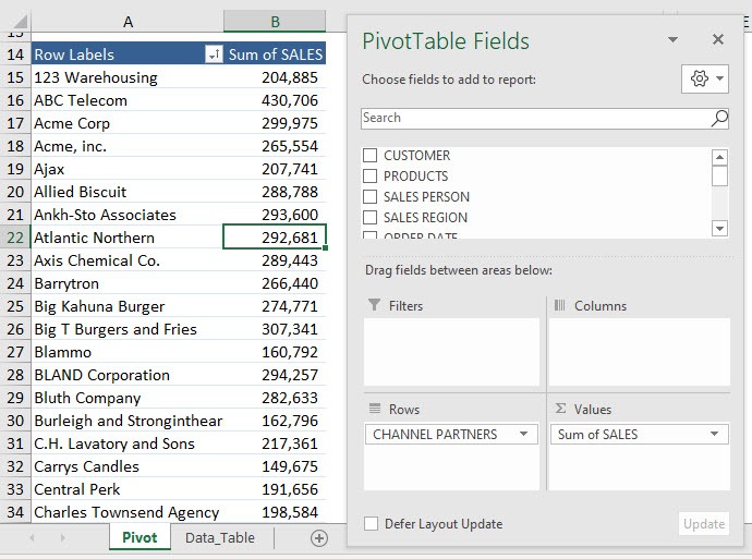 Pivot Filter by Values - Top or Bottom %