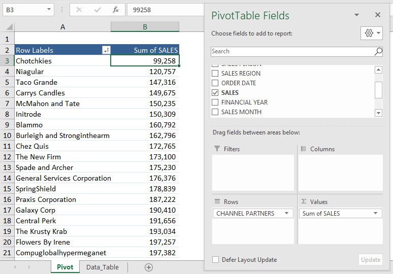 Pivot Filter by Values - Top or Bottom %