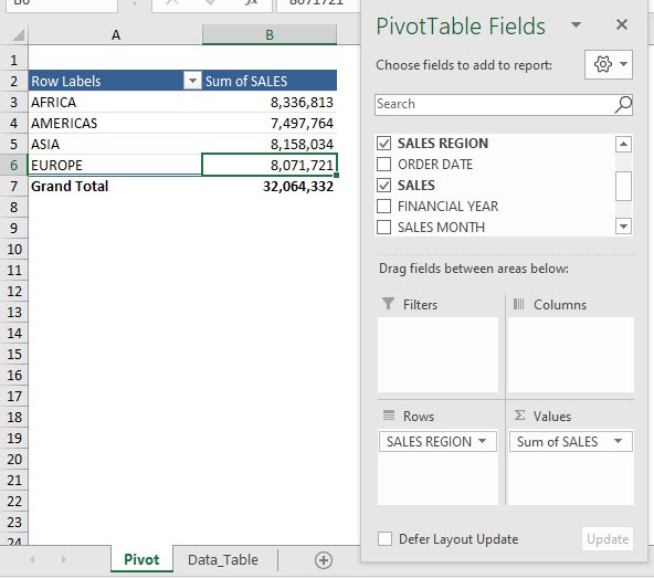 Group by Text fields in Excel Pivot Tables