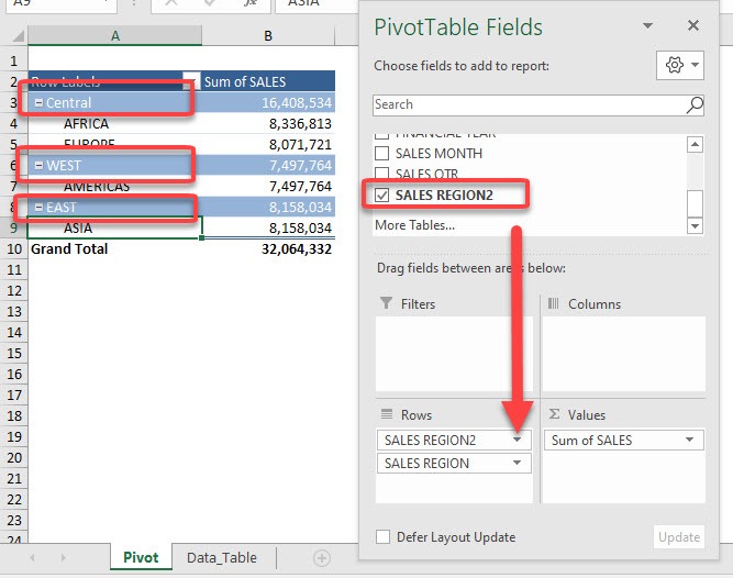 Group by Text fields in Excel Pivot Tables | MyExcelOnline