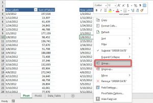 Calculate Difference between Two Pivot Tables | MyExcelOnline