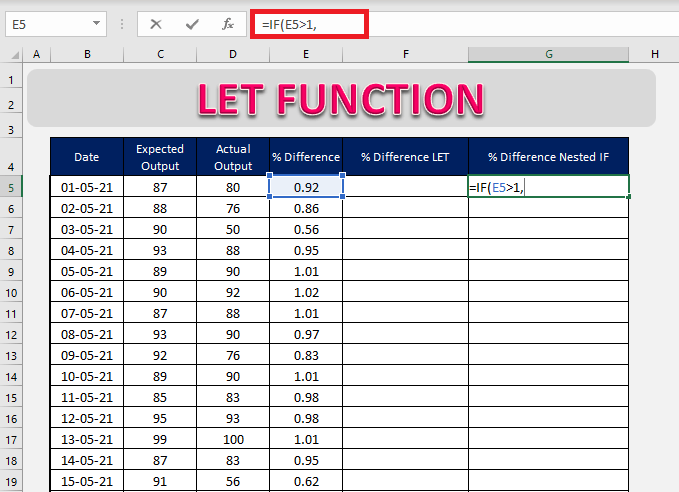 How to use Excel LET function | MyExcelOnline