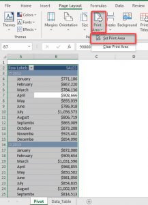 Print Excel Pivot Table on two pages | MyExcelOnline