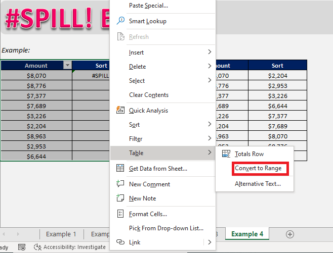 How to fix the #SPILL! error in Excel formulas | MyExcelOnline