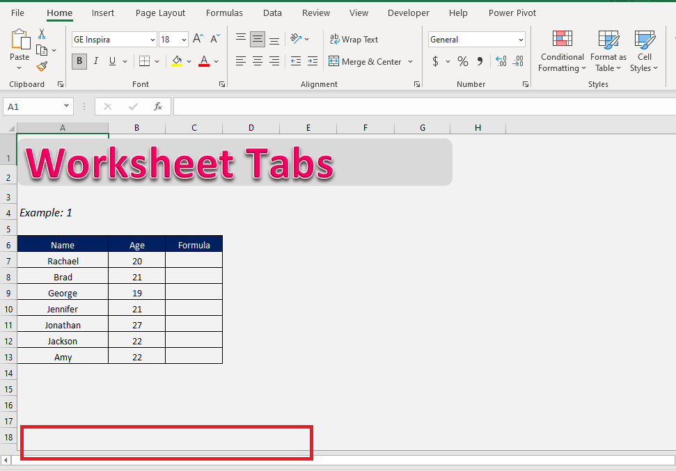 Worksheet Tabs not Visible