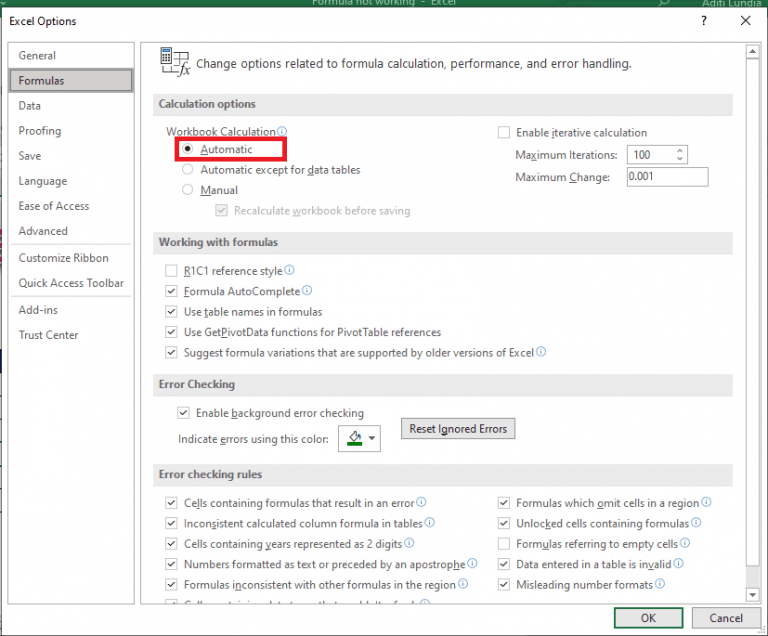 Why Excel Formula giving Wrong Answers? | MyExcelOnline