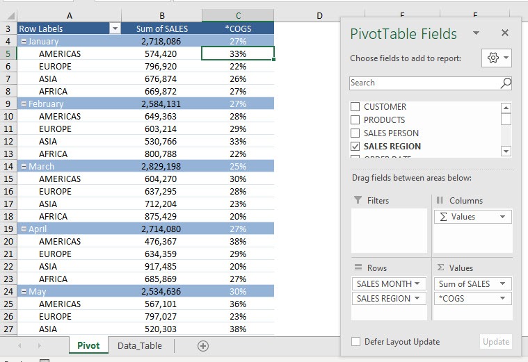 Editing a Calculated Field