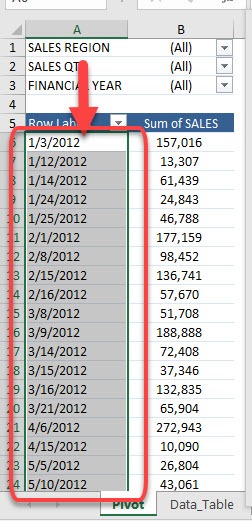 Highlight Cell Rules based on date labels