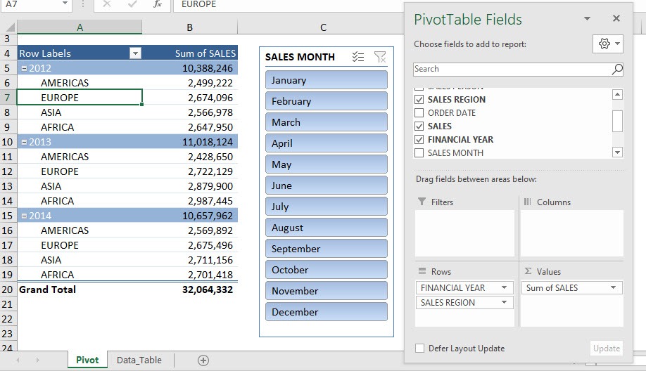 Use One Slicer for Two Excel Pivot Tables