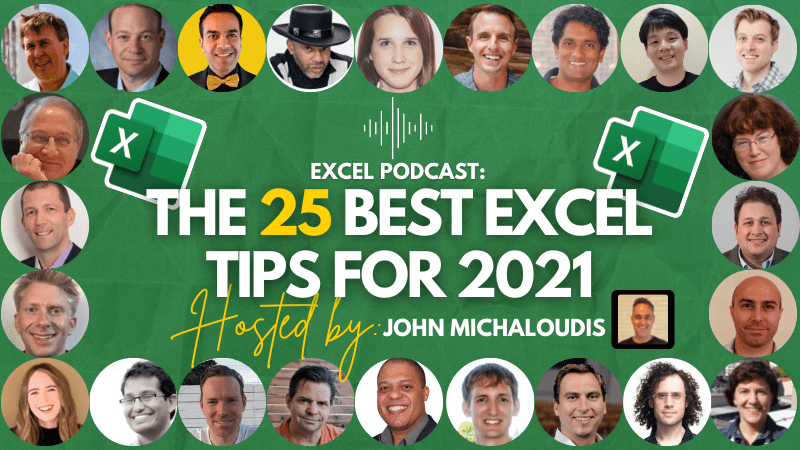 Excel Podcast #30: The Best Microsoft Excel Tips & Tricks in 2021!