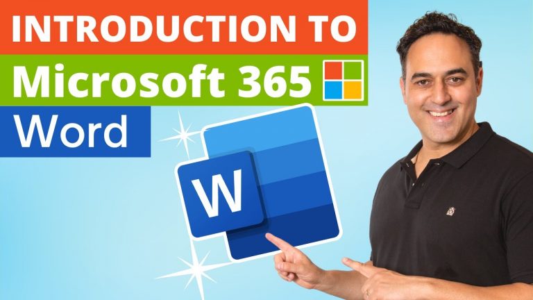 Introduction to Microsoft Word 365 Tutorial