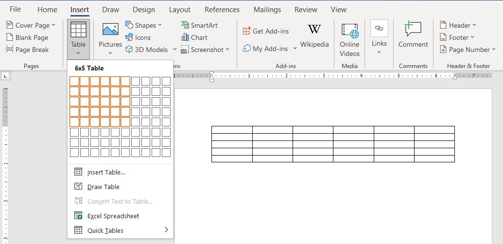 Microsoft Word Tutorial: Using Tables in Word