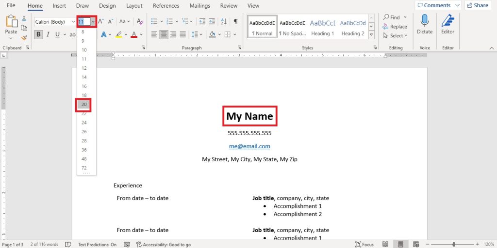 How to Create a Resume in Microsoft Word in UNDER 5 Minutes | MyExcelOnline