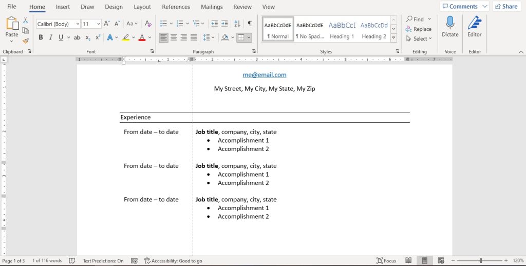 How to Create a Resume in Microsoft Word in UNDER 5 Minutes