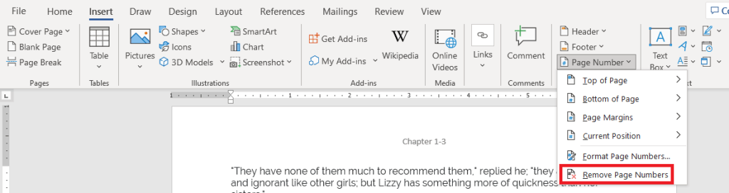 How to Insert Page Numbers in Word