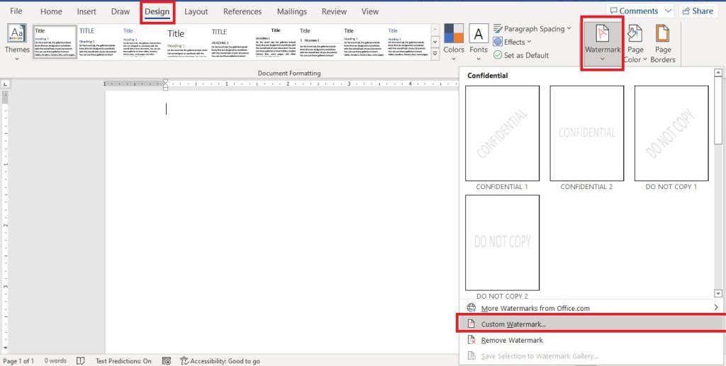 How to Create a Custom Letterhead in Microsoft Word 365