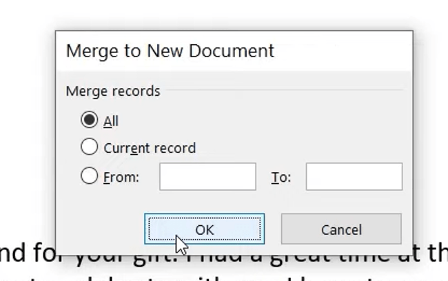 How to use Mail Merge in Microsoft Word | MyExcelOnline