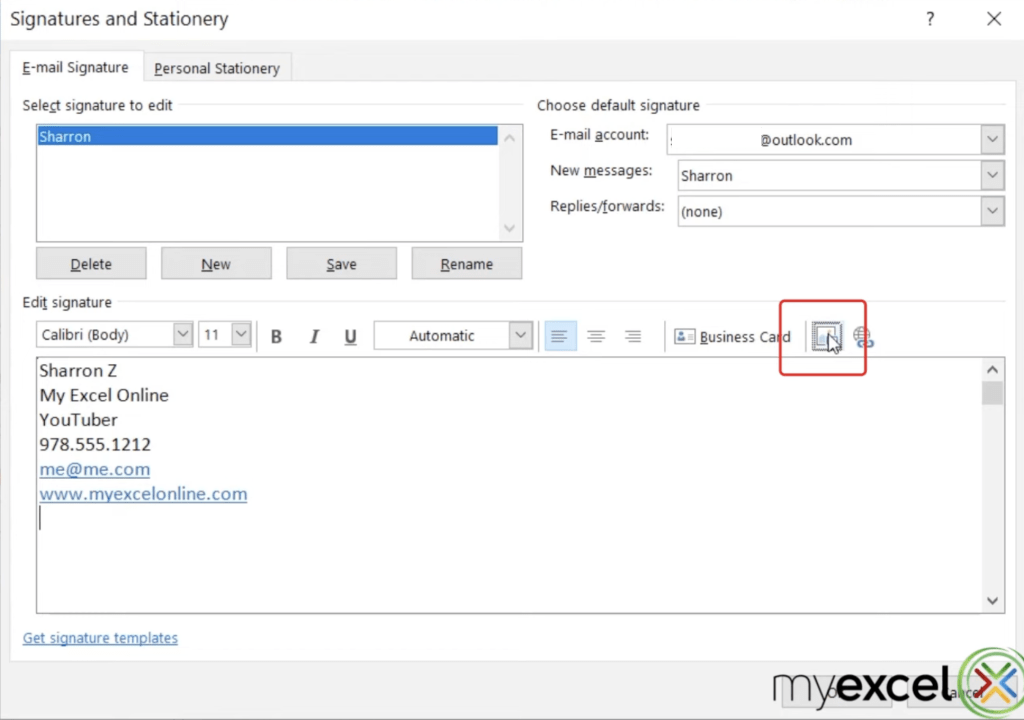 How to Setup A Signature in Outlook