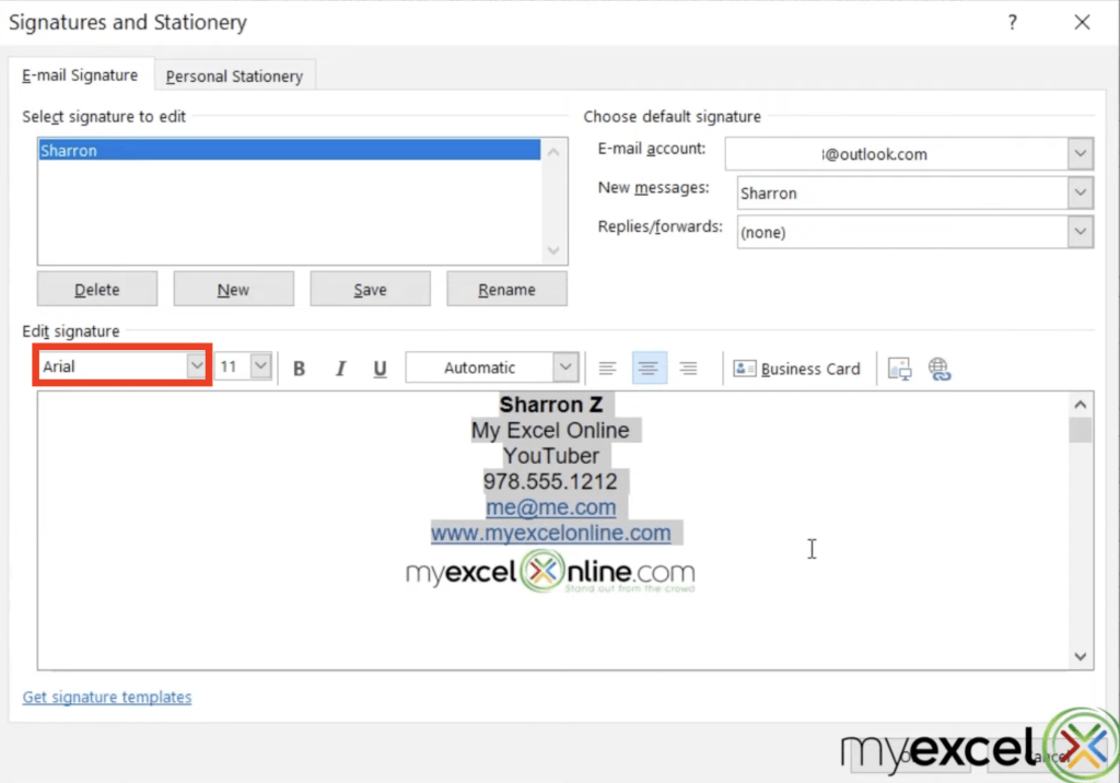 How to Setup A Signature in Outlook