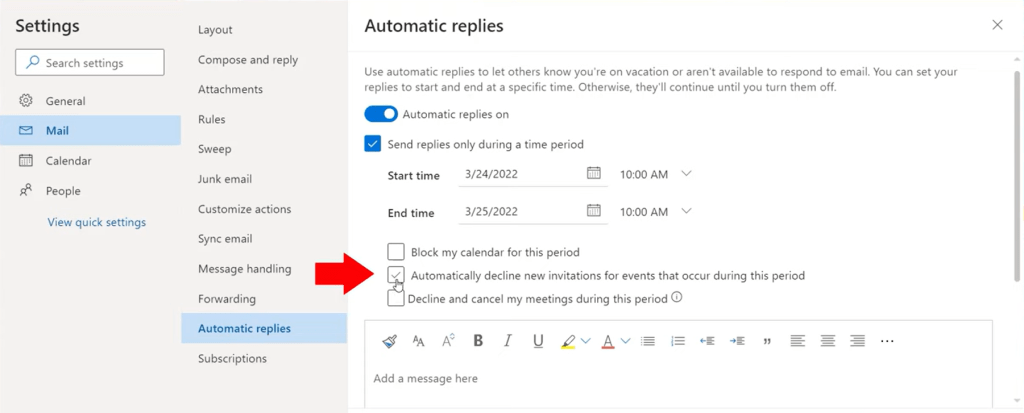 How to Set Up Outlook Automatic Reply | MyExcelOnline