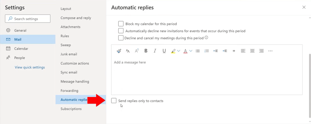 How to Set Up Outlook Automatic Reply